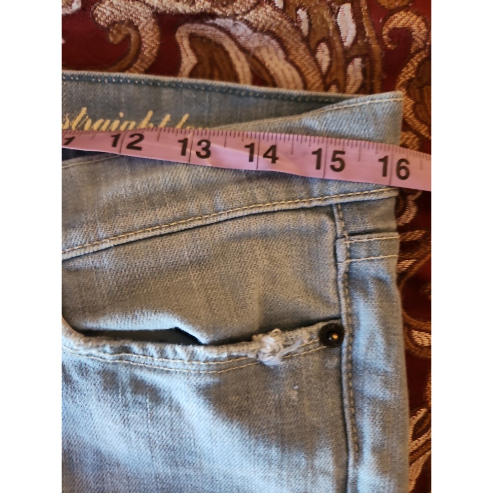 7 For All Mankind Women's Straight Leg Jeans Size 29, Light Wash - Picture 10 of 14